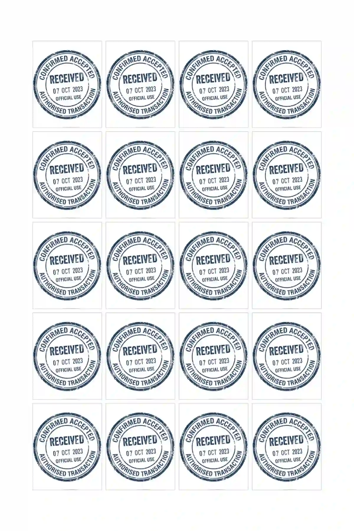 Stamp Size Layout